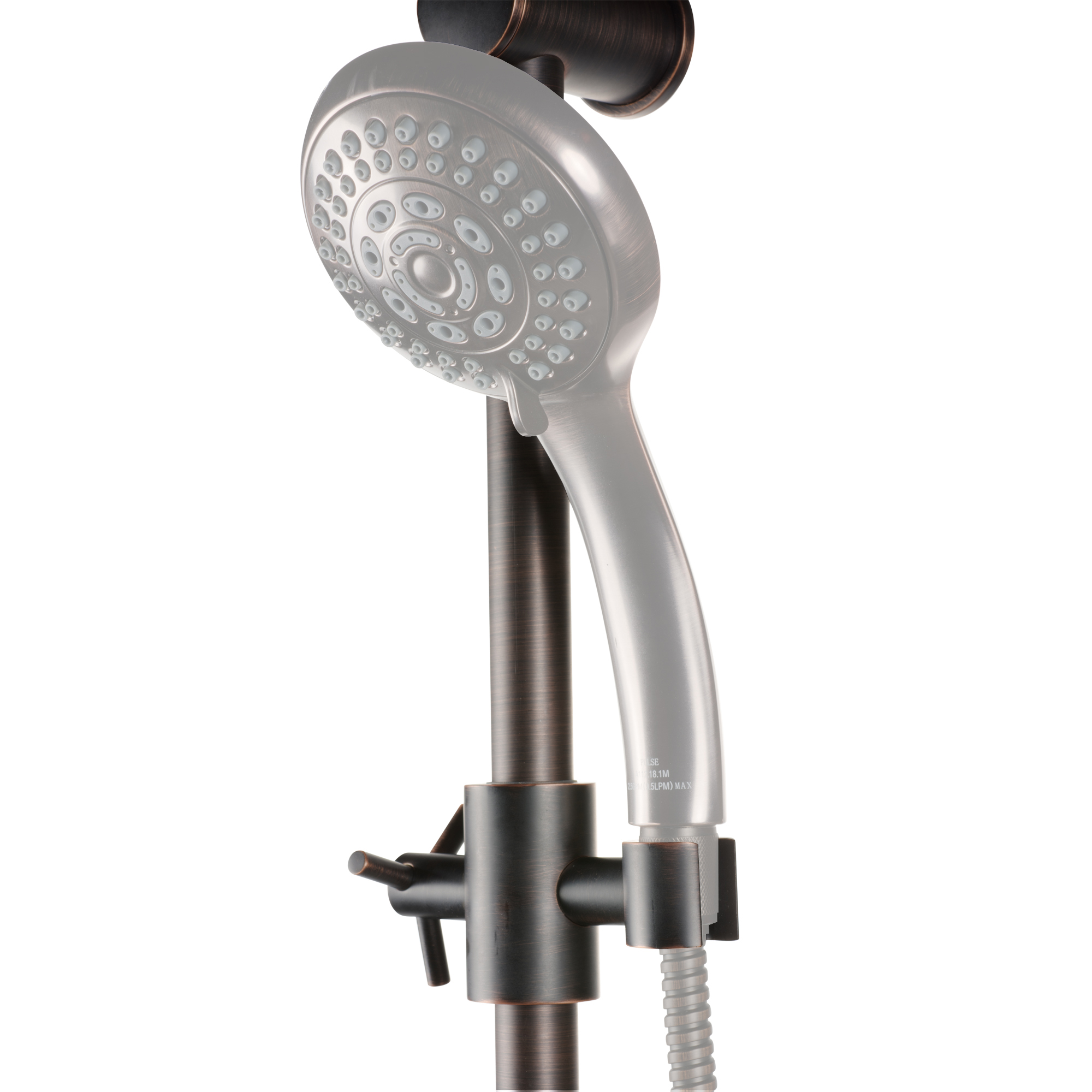 PULSE ShowerSpas 1010-ORB Adjustable Slide Bar for Hand Shower with Wire Basket Soap Dish Oil Rubbed Bronze