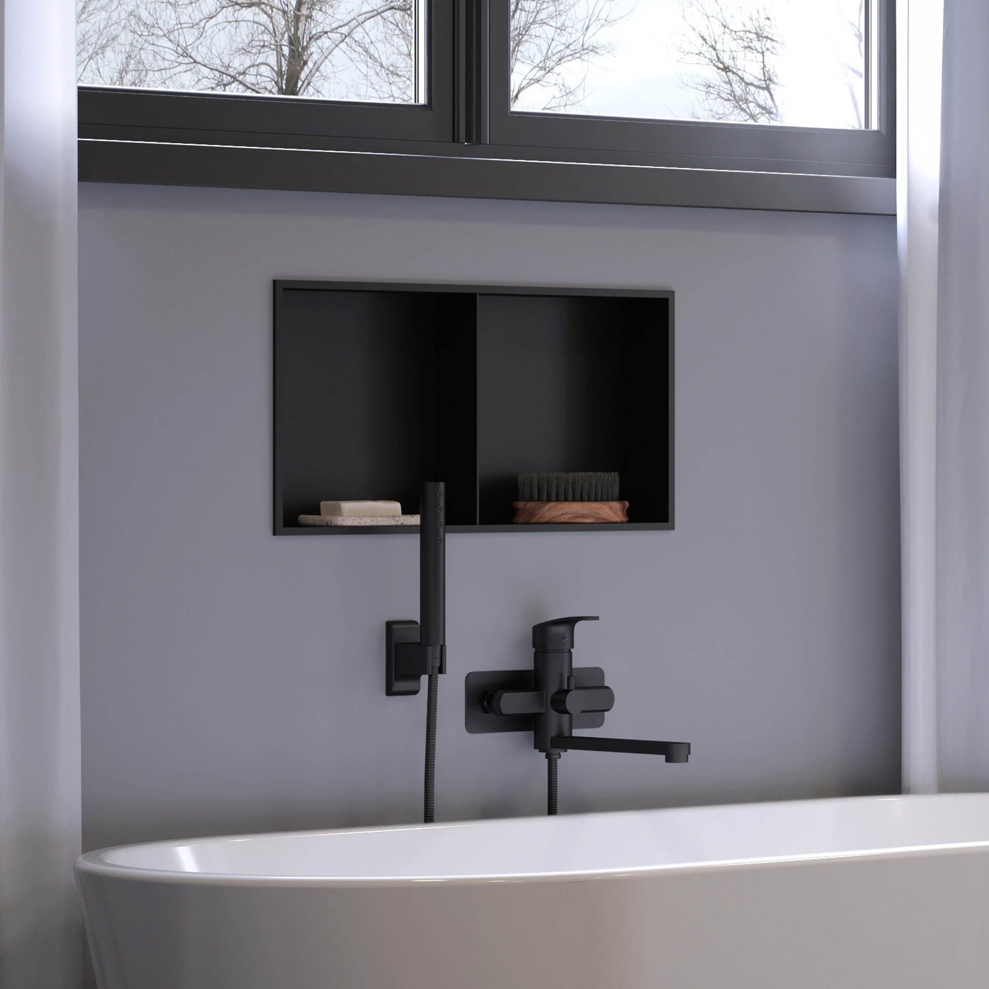 Design solutions for small, dark bathrooms